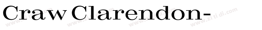 Craw Clarendon字体转换